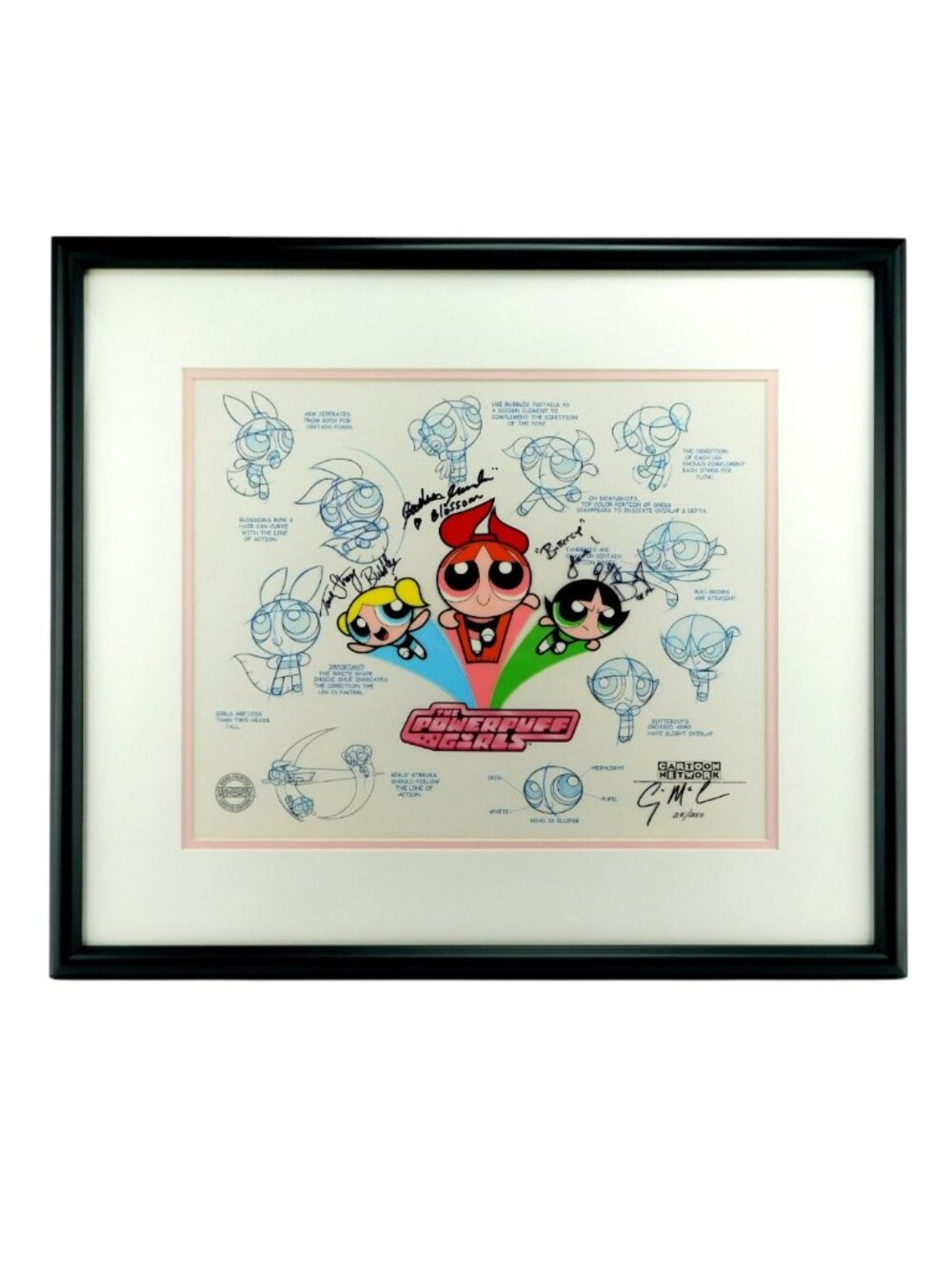 PowerPuff Girls 'Persona' Cel #25/250 Limited Edition Craig McCracken Signed Art